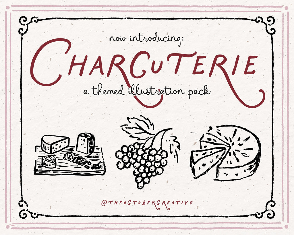 Charcuterie Doodle Pack, preview 2
