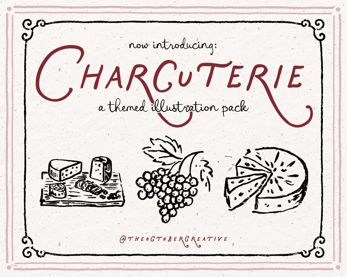 Charcuterie Doodle Pack, preview 2
