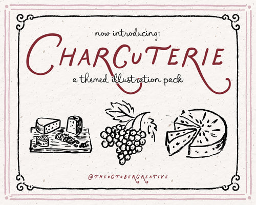 Charcuterie Doodle Pack, preview 2