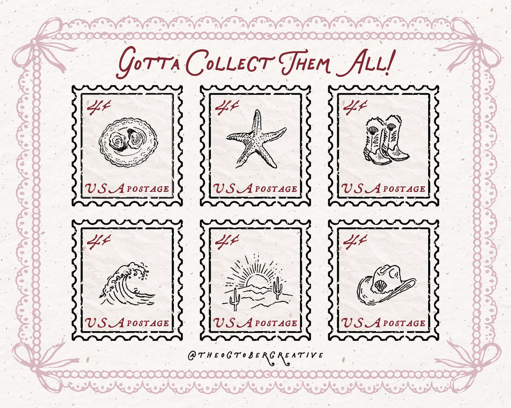 Coastal Cowgirl Doodle Pack, preview 6