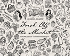 Fresh Off the Market Doodle Pack, preview 1