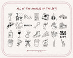 New York Bachelorette Doodle Pack, preview 5