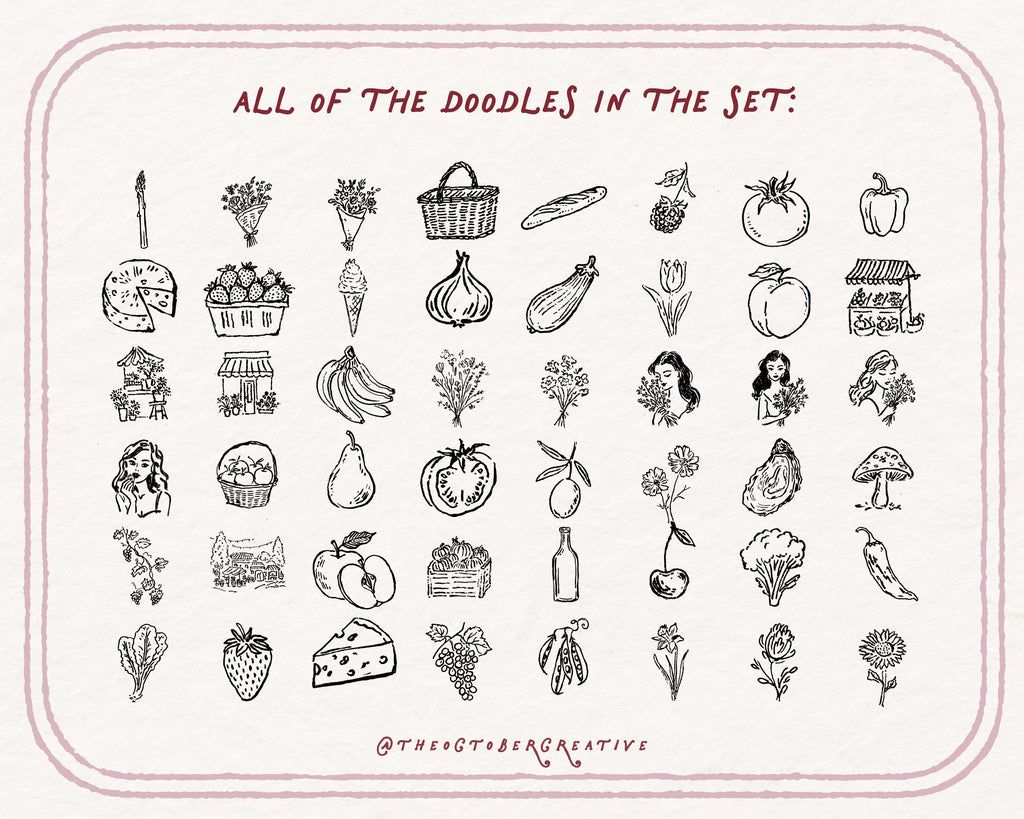 Fresh Off the Market Doodle Pack, preview 4