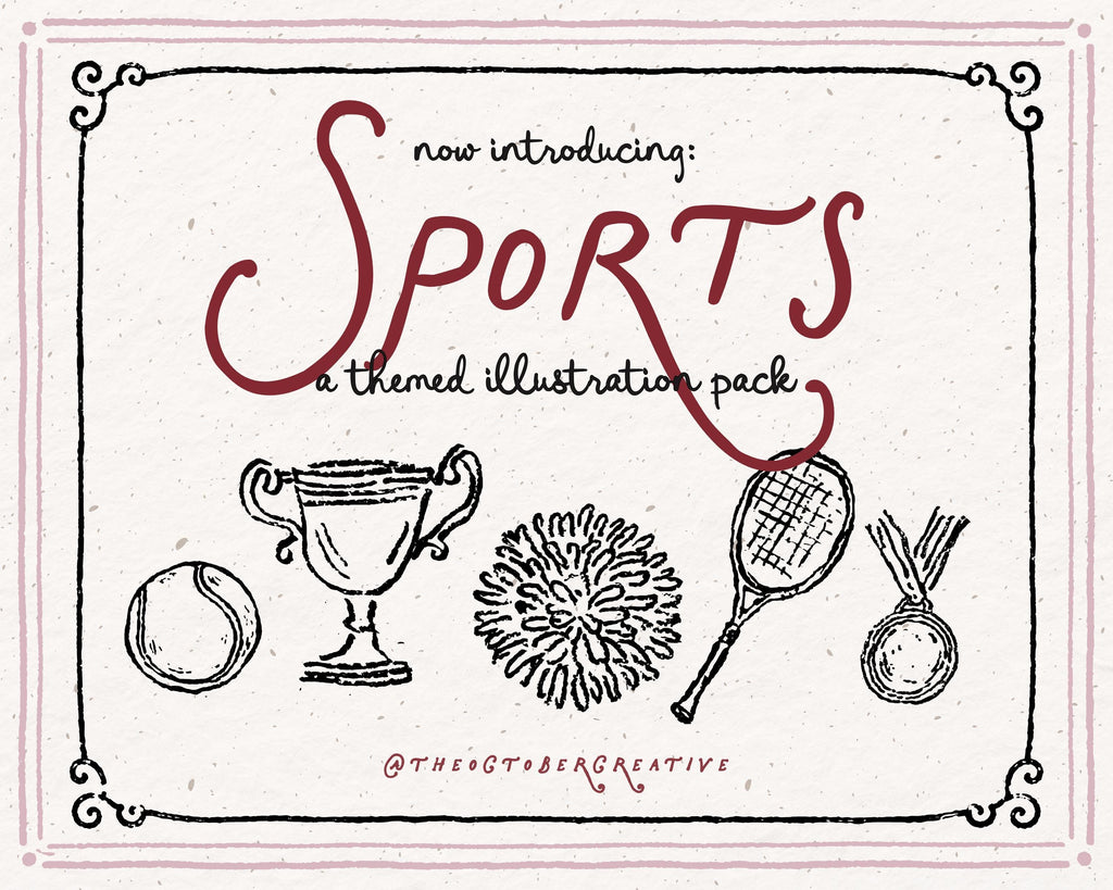 Sports Doodle Pack, preview 2