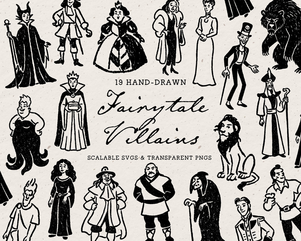 Fairytale Villains Doodle Pack, preview 1
