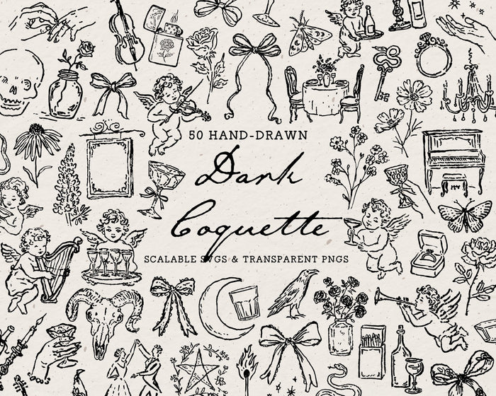 Dark Coquette Doodle Pack