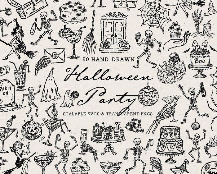Halloween Party Doodle Pack