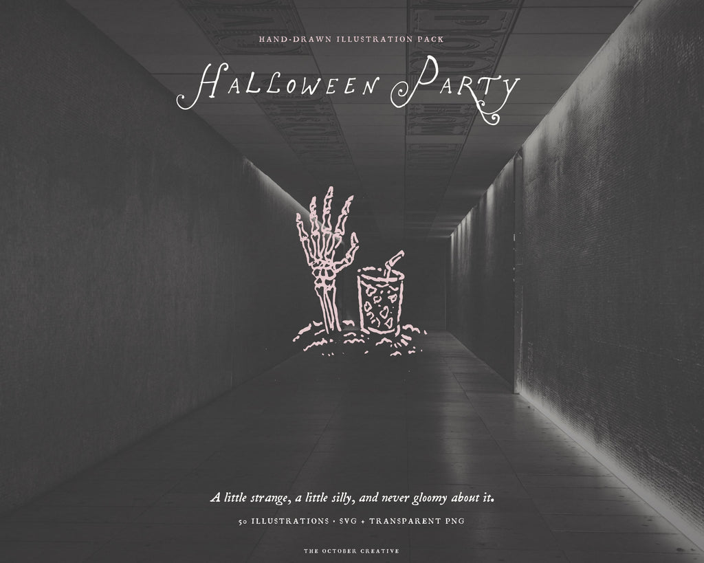 Halloween Party Doodle Pack, preview 7