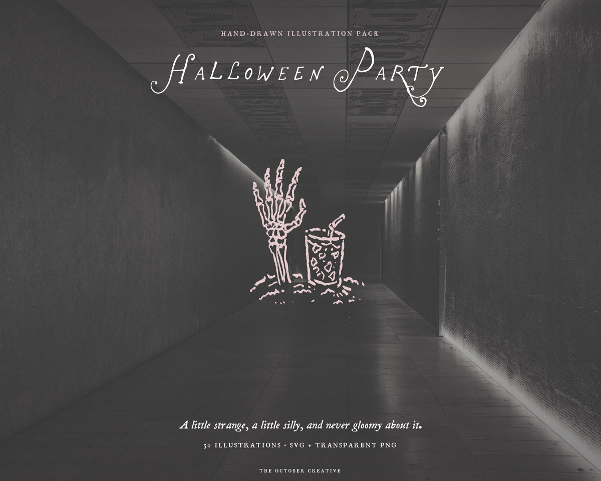 Halloween Party Doodle Pack, preview 7