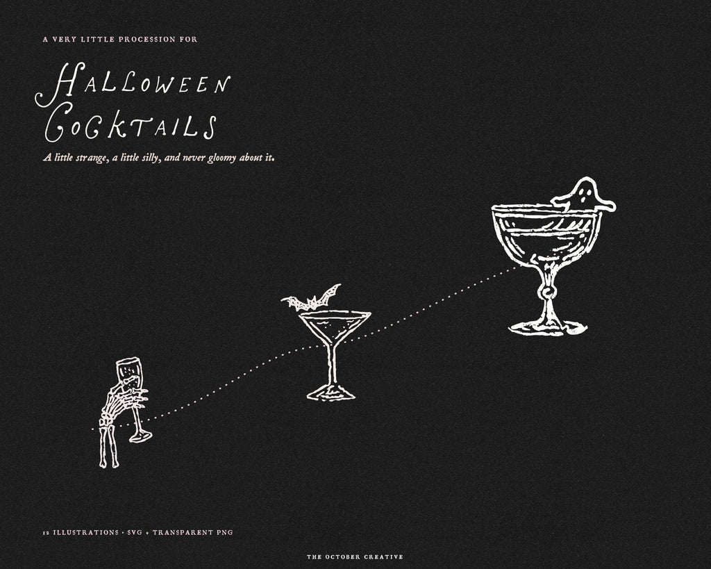 Halloween Cocktails Doodle Pack, preview 19