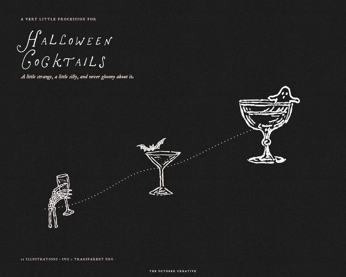 Halloween Cocktails Doodle Pack, preview 19