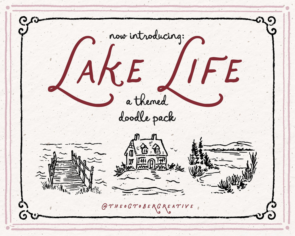 Lake Life Doodle Pack, preview 2