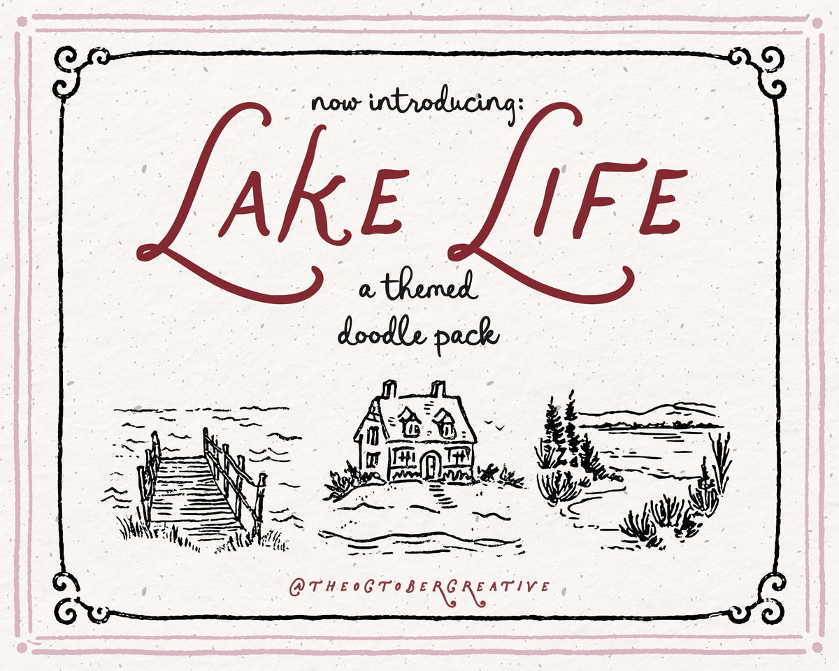 Lake Life Doodle Pack, preview 2
