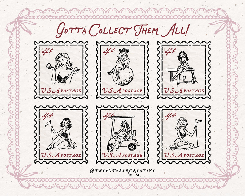 Golf Girlies Doodle Pack, preview 7