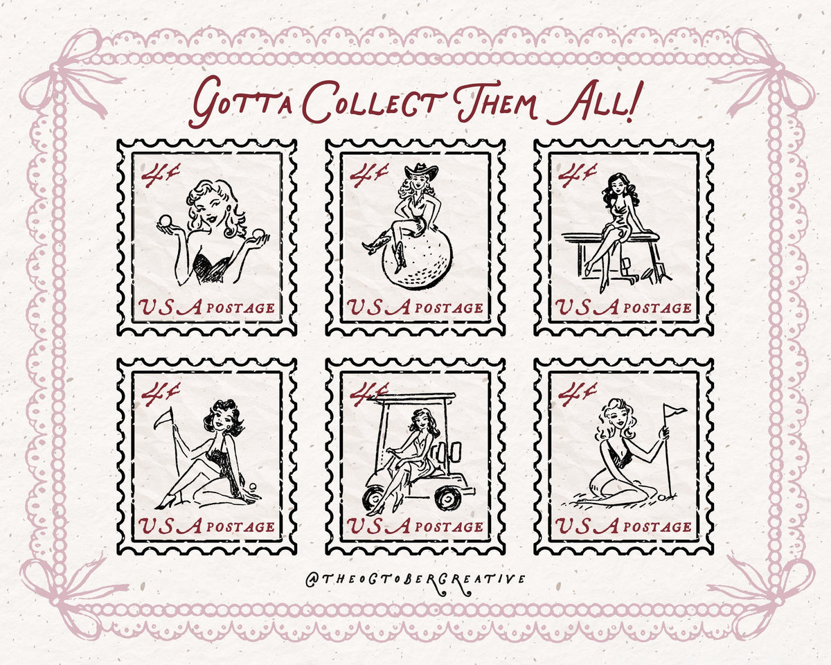 Golf Girlies Doodle Pack, preview 7
