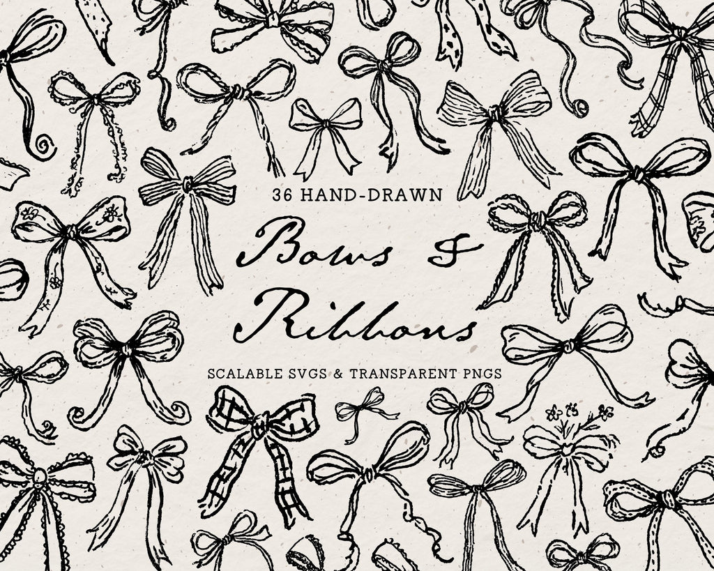 Bows Doodle Pack, preview 1