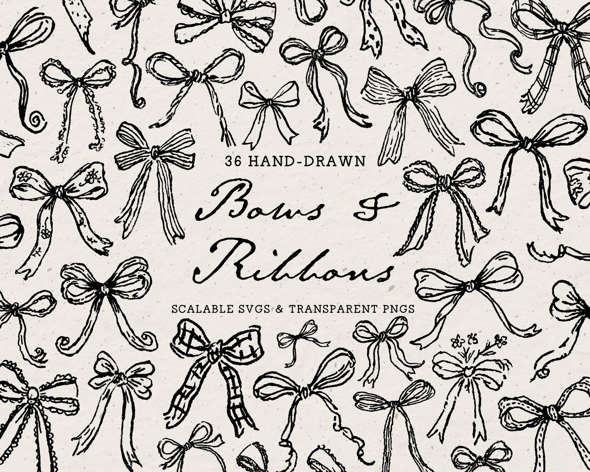 Bows Doodle Pack, preview 1