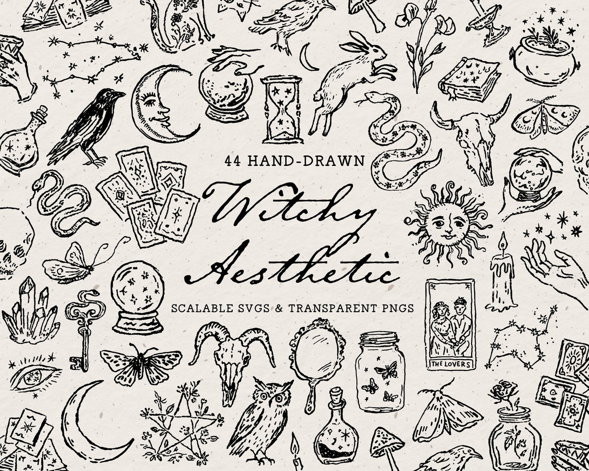 Witchy Doodle Pack, preview 1