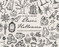 Classic Halloween Doodle Pack, preview 1