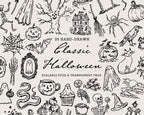 Classic Halloween Doodle Pack, preview 1
