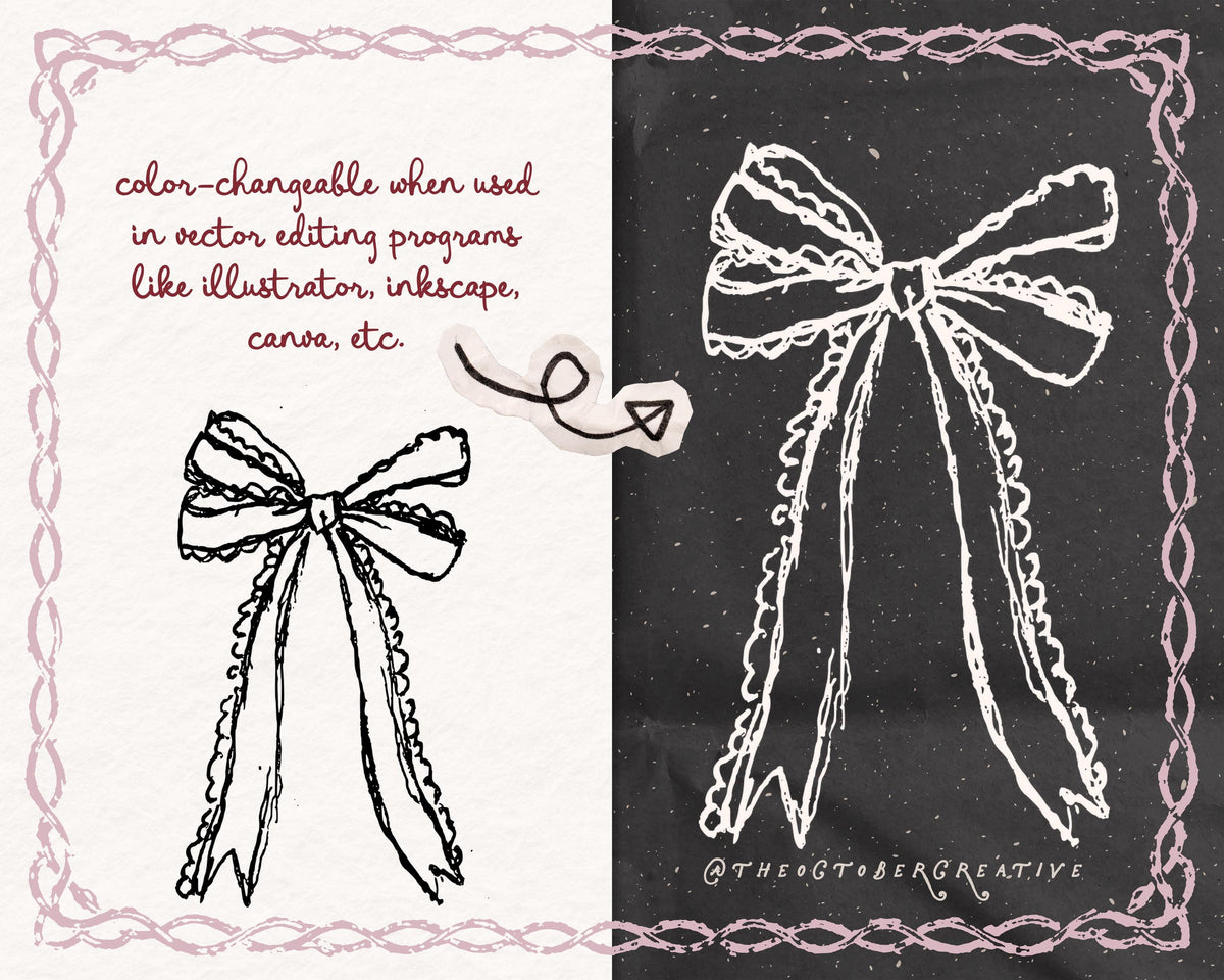 Bows Doodle Pack, preview 2