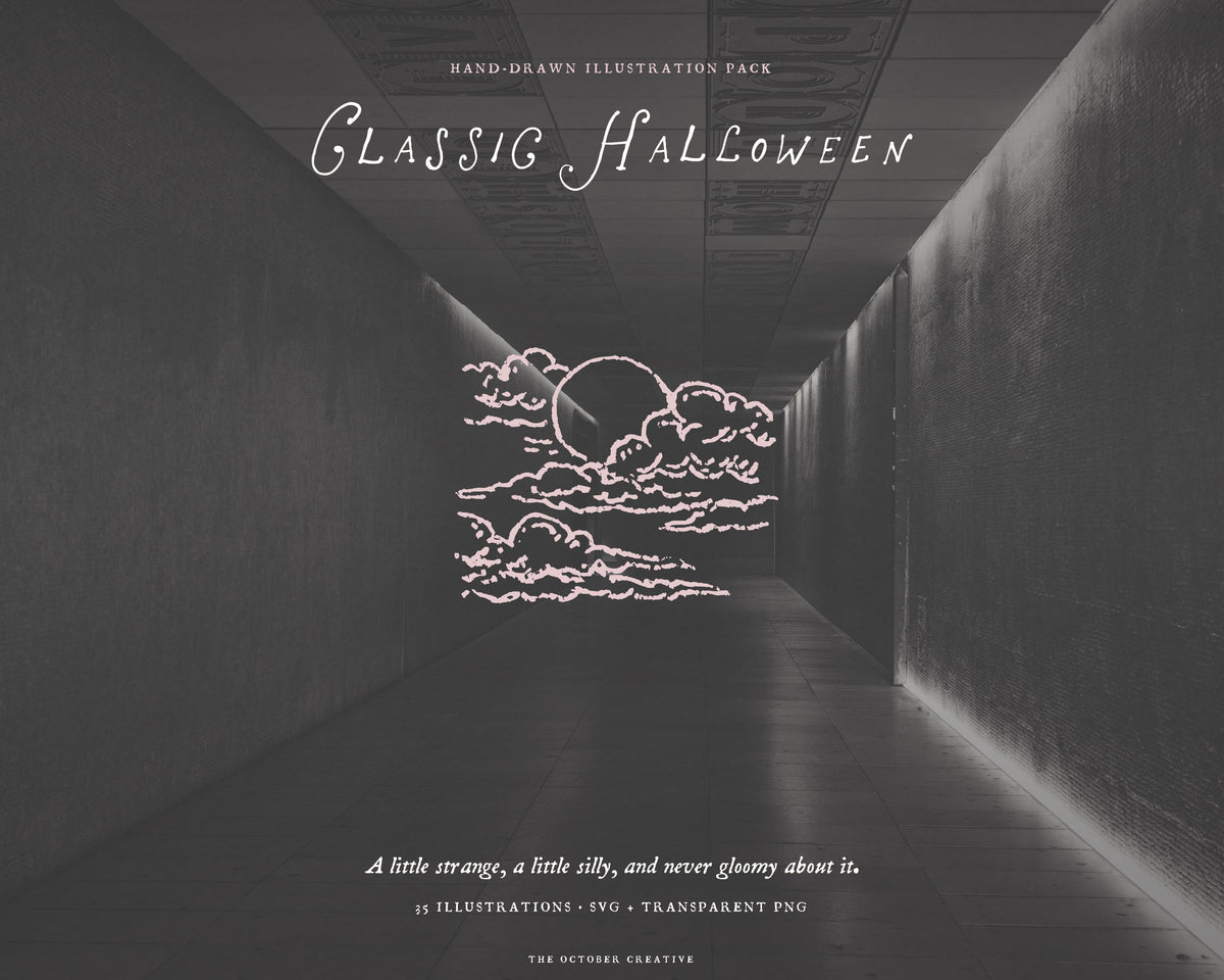 Classic Halloween Doodle Pack, preview 8