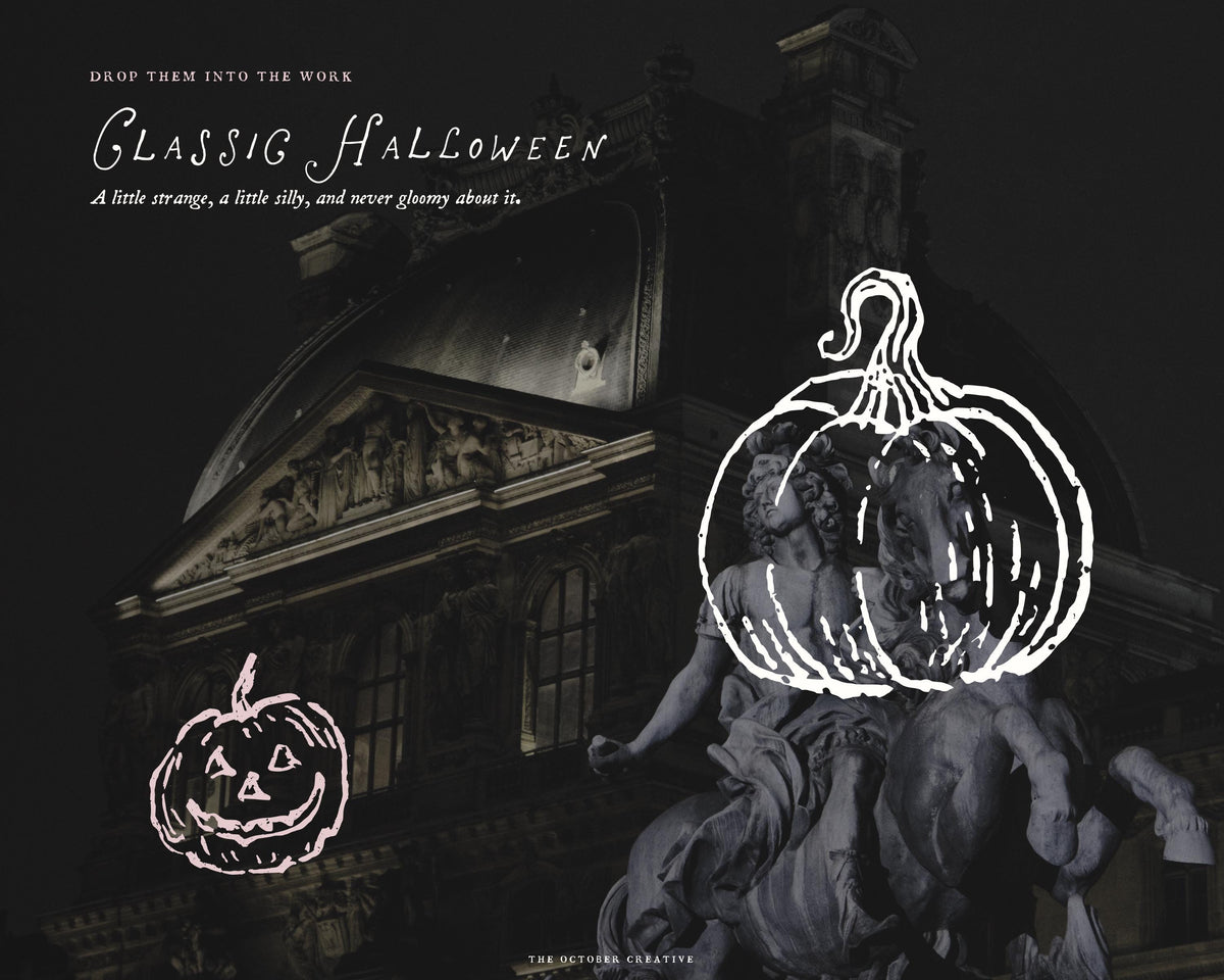 Classic Halloween Doodle Pack, preview 10
