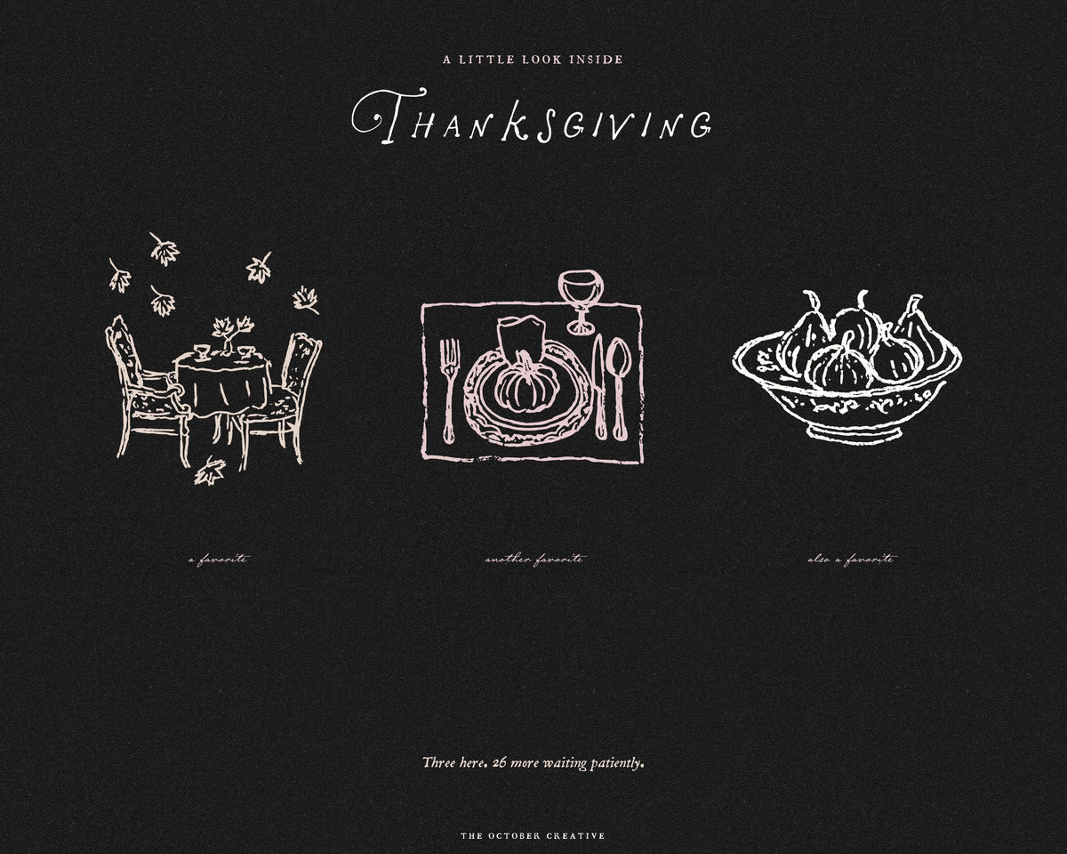 Thanksgiving Doodle Pack, preview 9