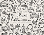 Classic Christmas Doodle Pack, preview 1