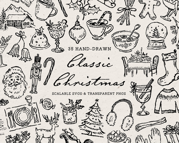 Classic Christmas Doodle Pack