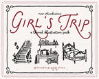 Girls Trip Doodle Pack, preview 2