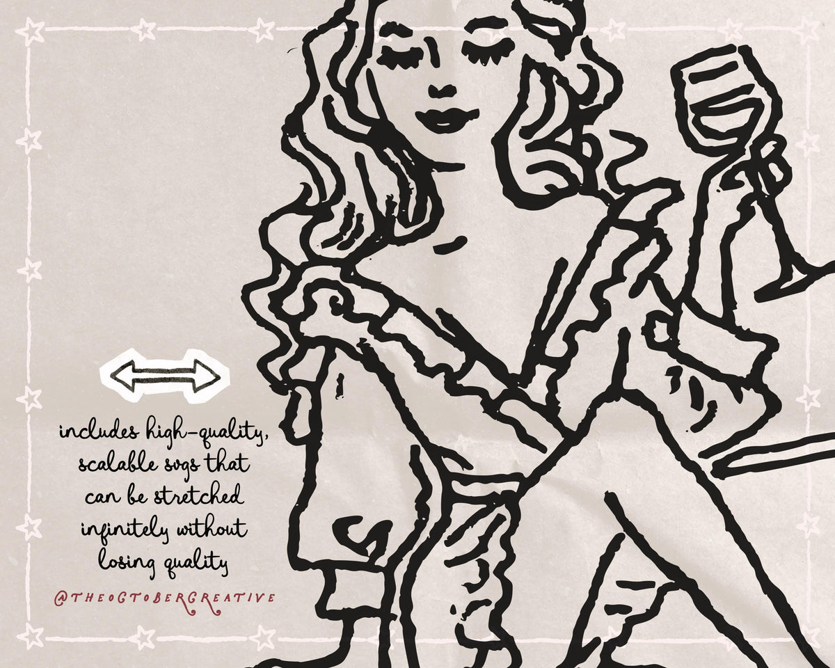 Girls Trip Doodle Pack, preview 4