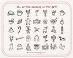 Classic Christmas Doodle Pack, preview 6