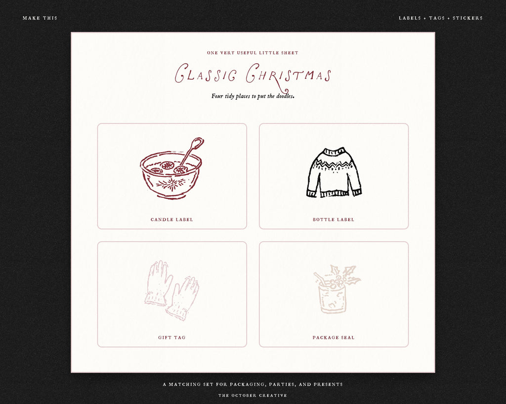 Classic Christmas Doodle Pack, preview 14