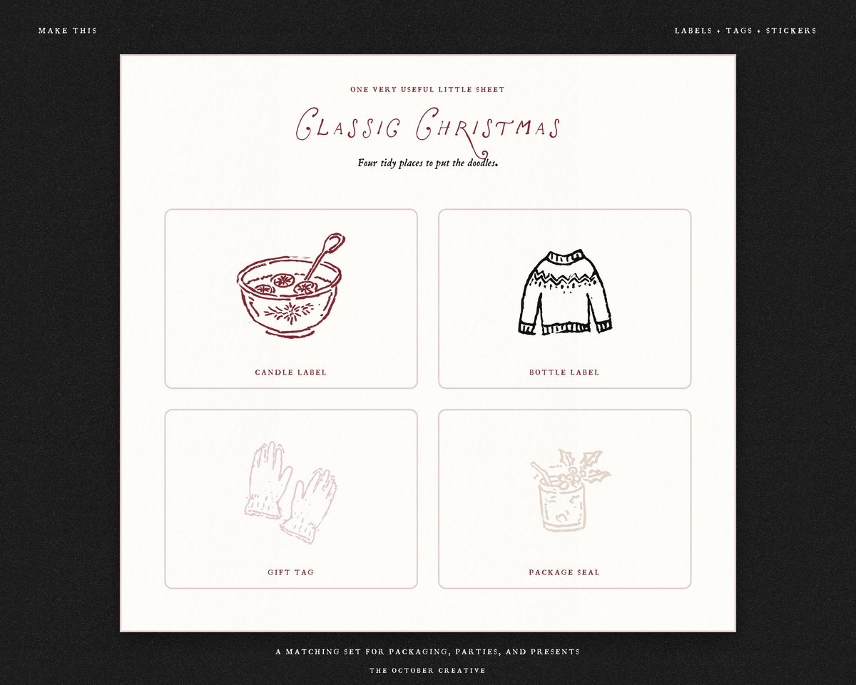 Classic Christmas Doodle Pack, preview 14
