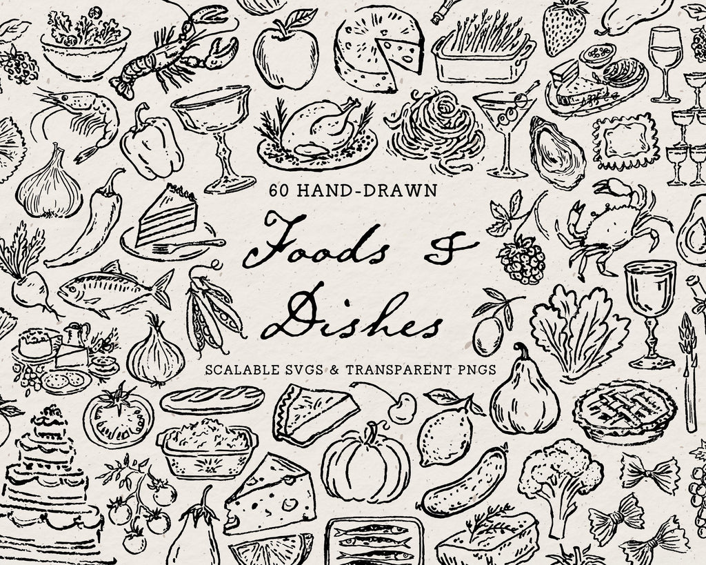 Food Doodle Pack, preview 1