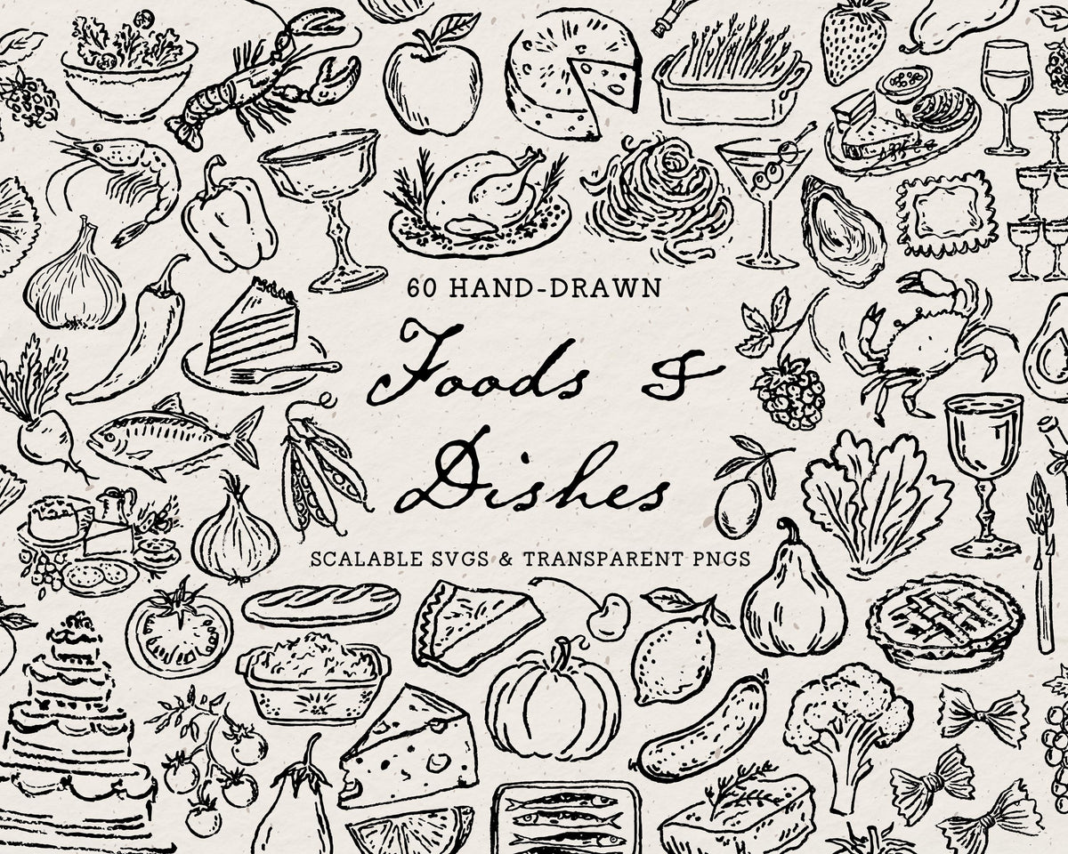 Food Doodle Pack, preview 1