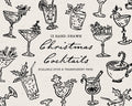 Christmas Cocktails Doodle Pack, preview 1