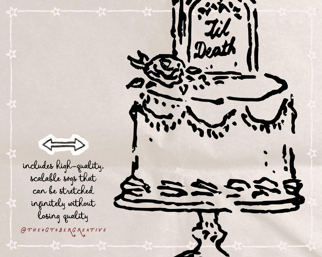 Spooky Bachelorette Doodle Pack, preview 3