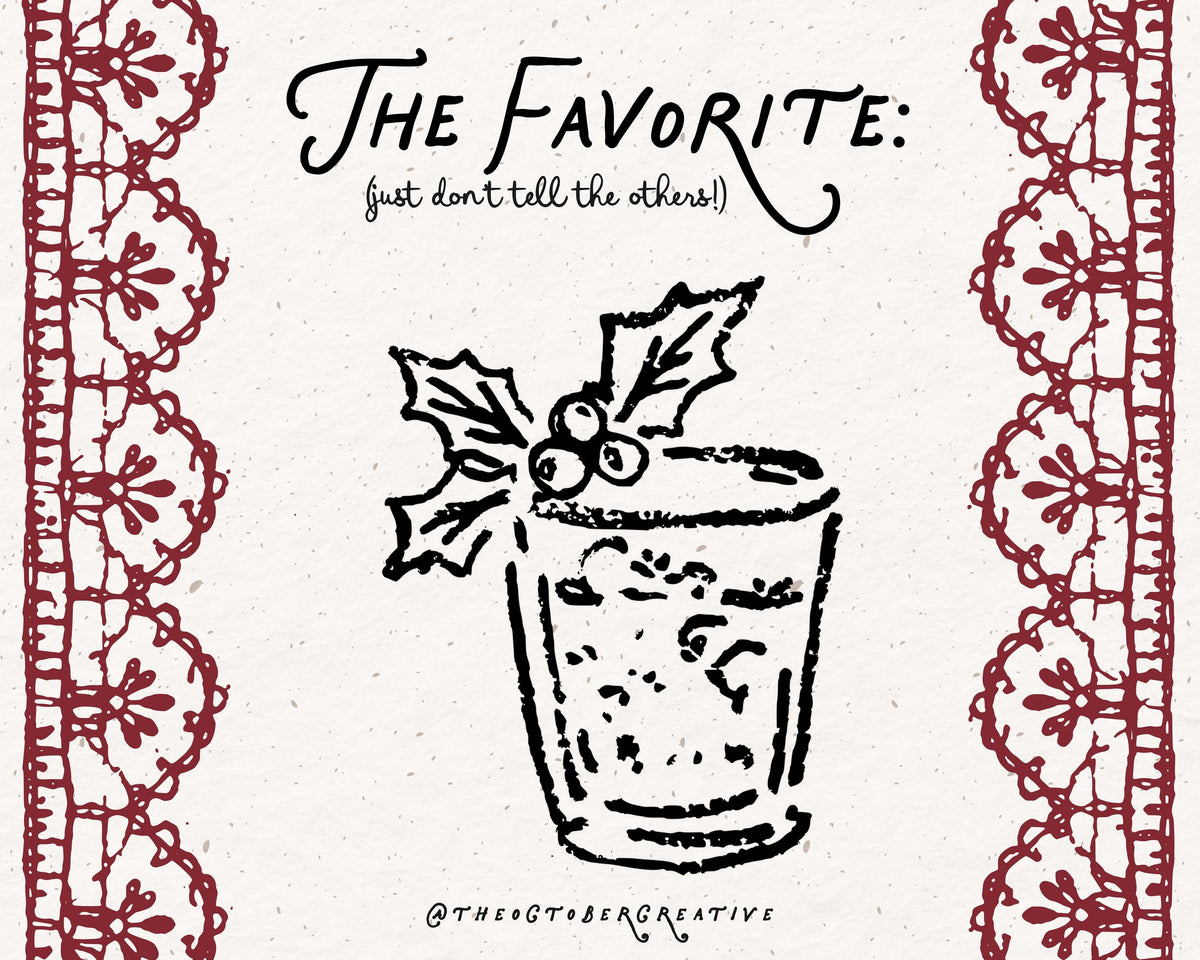 Christmas Cocktails Doodle Pack, preview 5