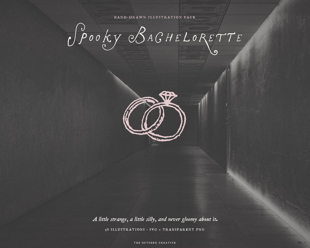 Spooky Bachelorette Doodle Pack, preview 7