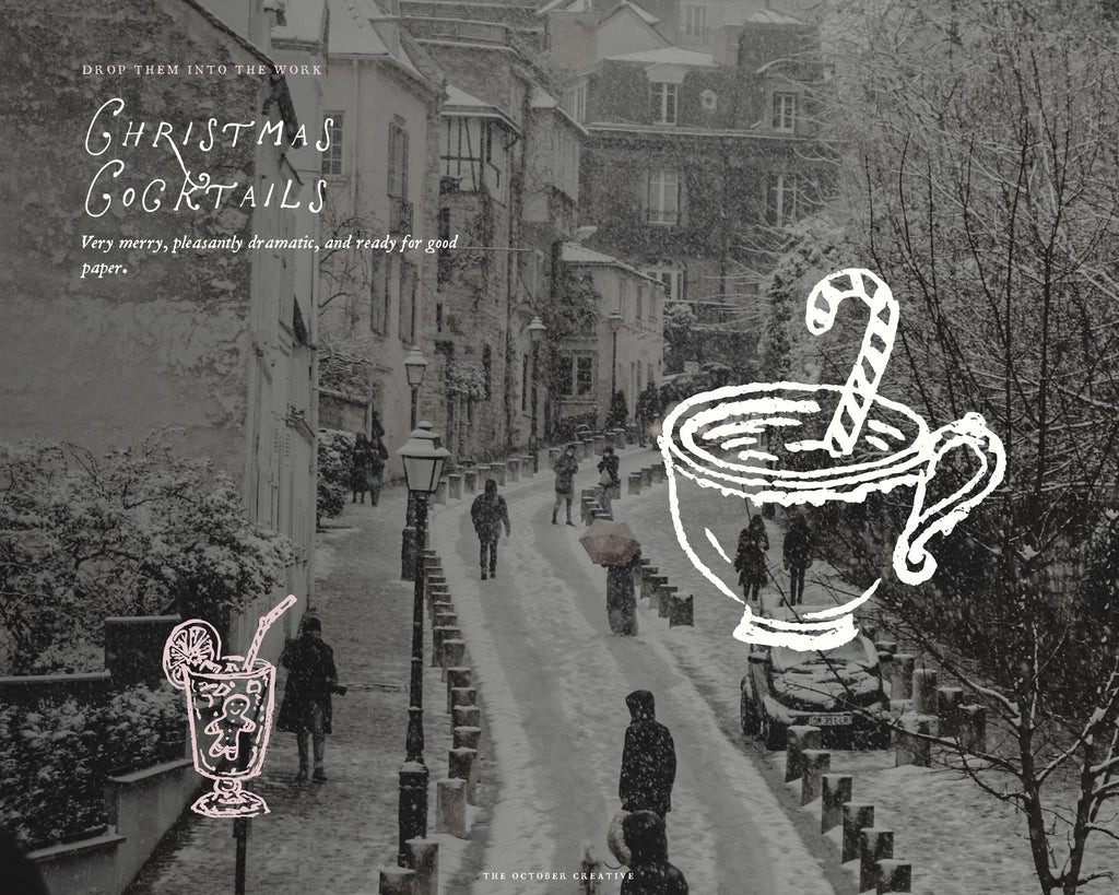 Christmas Cocktails Doodle Pack, preview 9