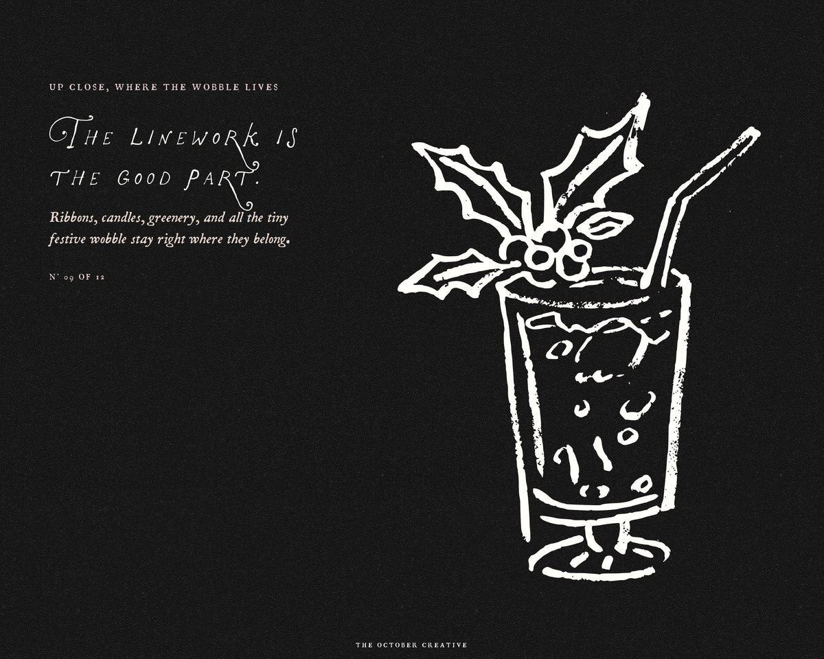 Christmas Cocktails Doodle Pack, preview 10