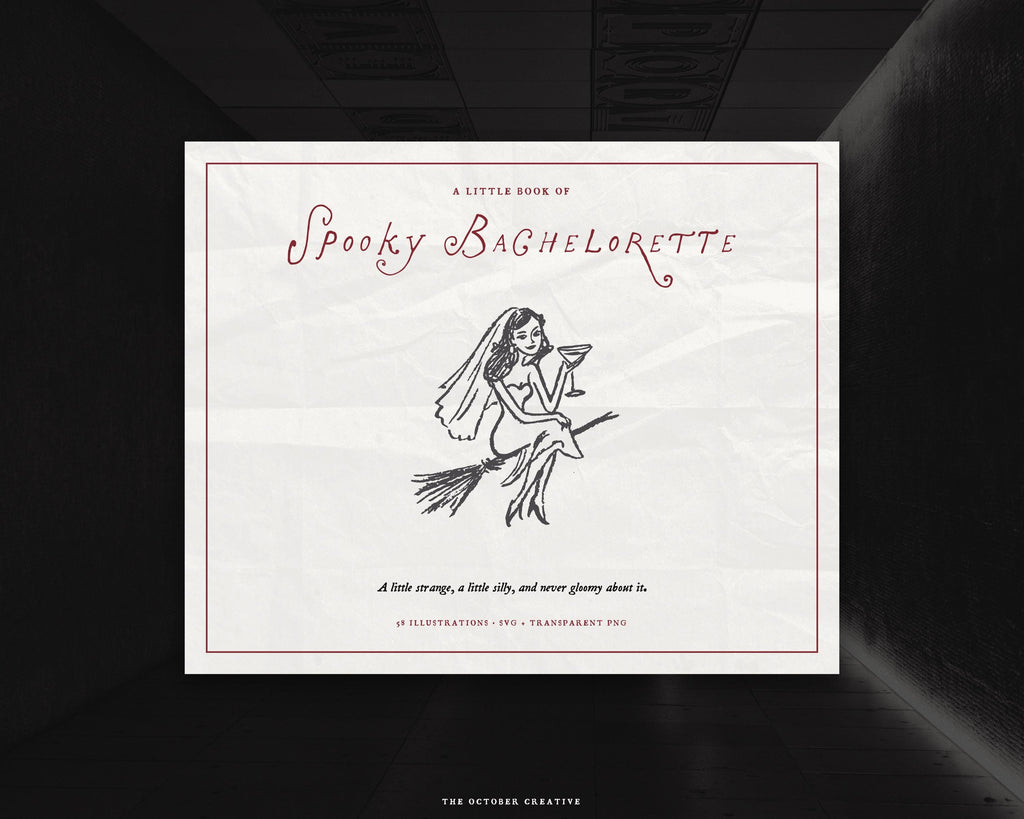Spooky Bachelorette Doodle Pack, preview 17