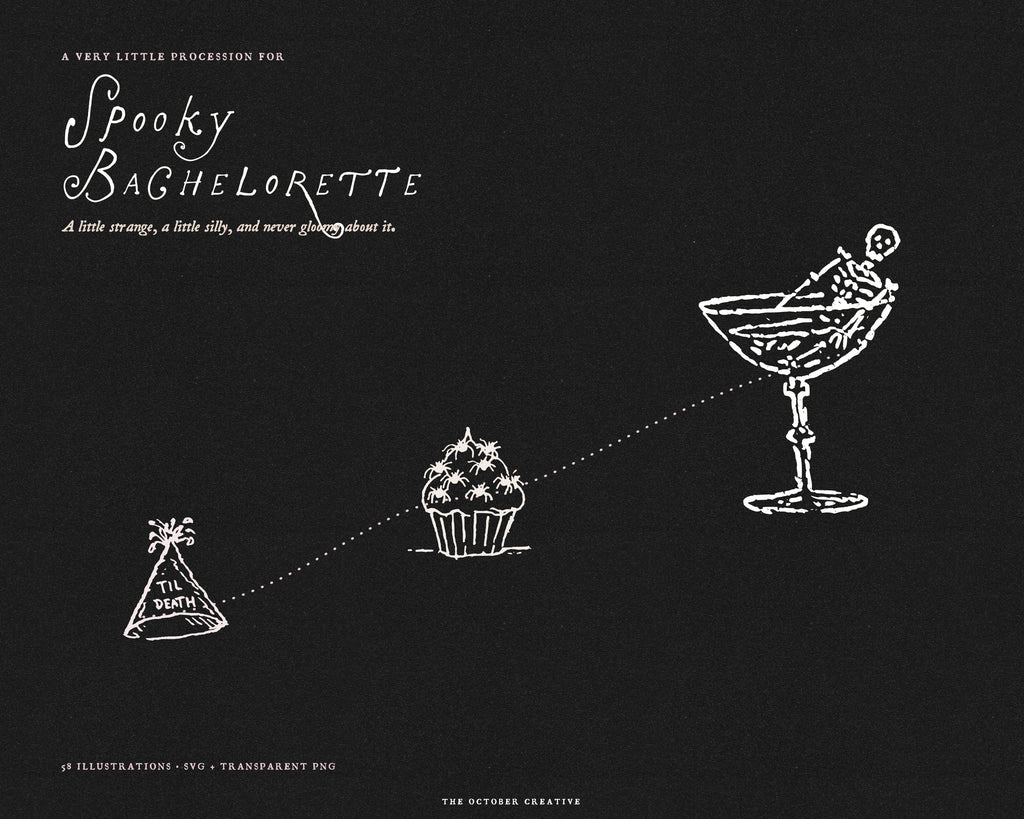 Spooky Bachelorette Doodle Pack, preview 20