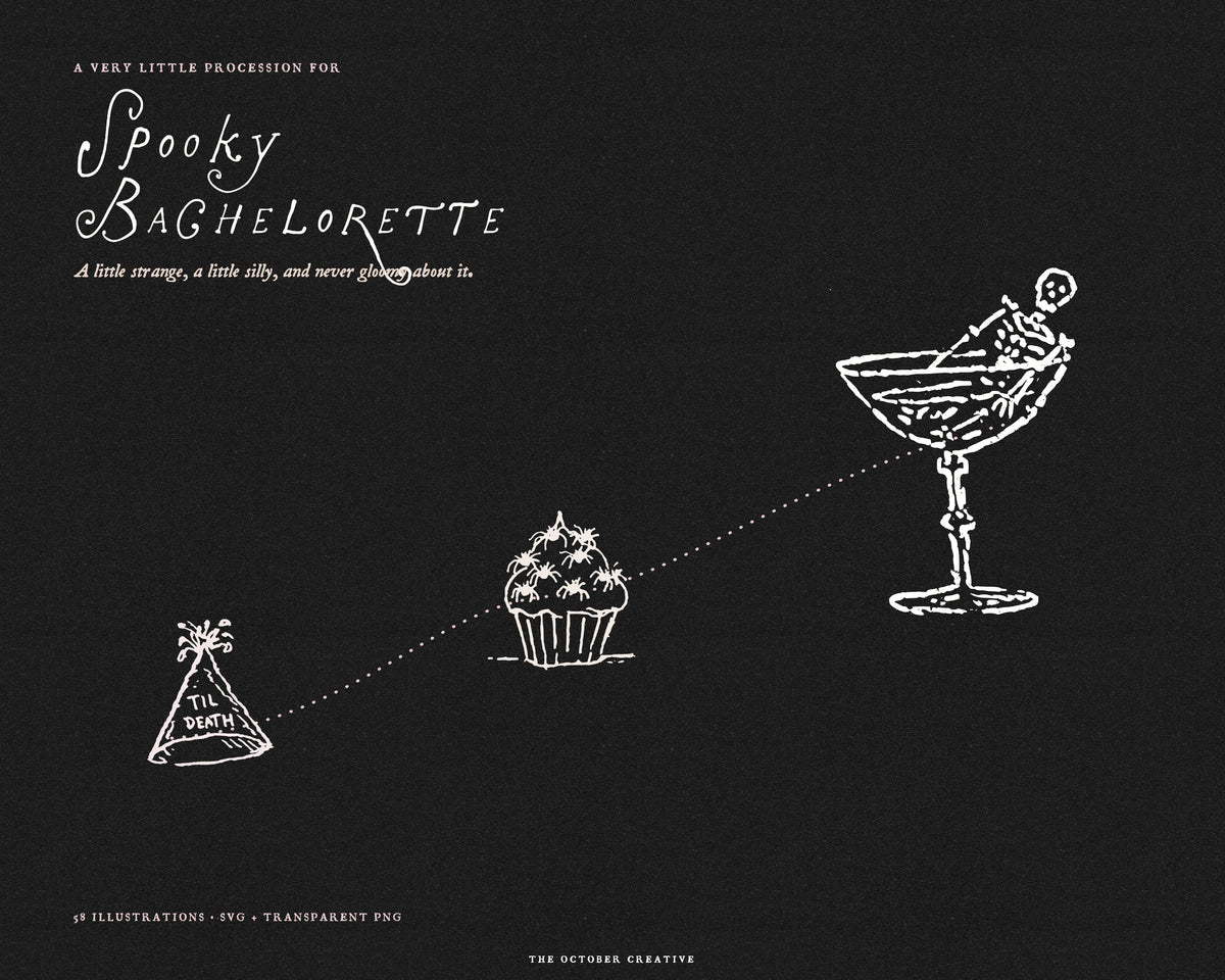 Spooky Bachelorette Doodle Pack, preview 20