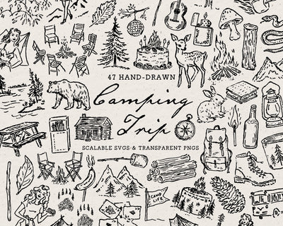 Camping Doodle Pack