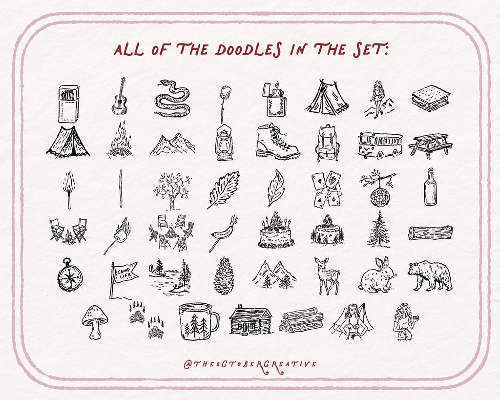 Camping Doodle Pack, preview 4