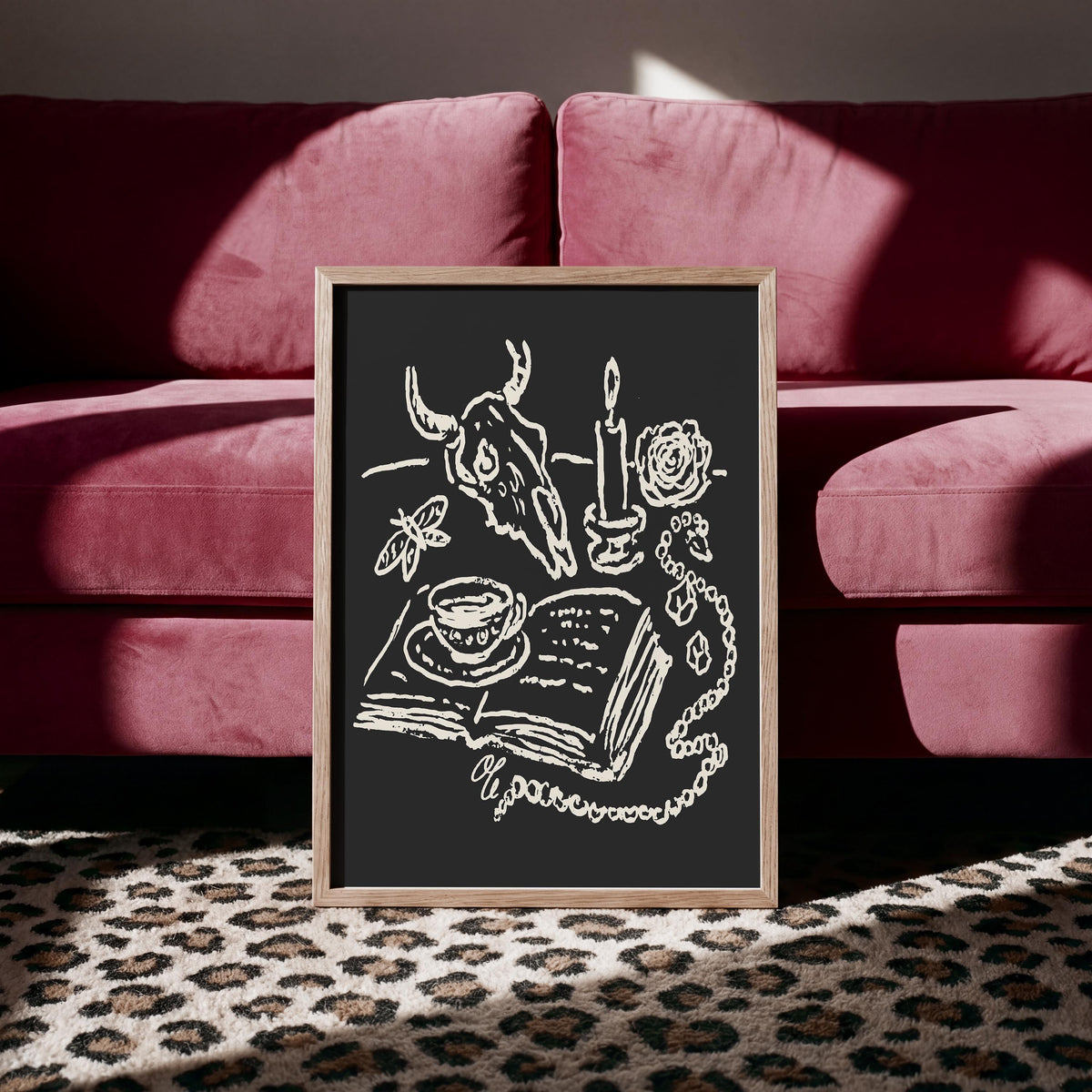 Skull & Rose Art Print, preview 4