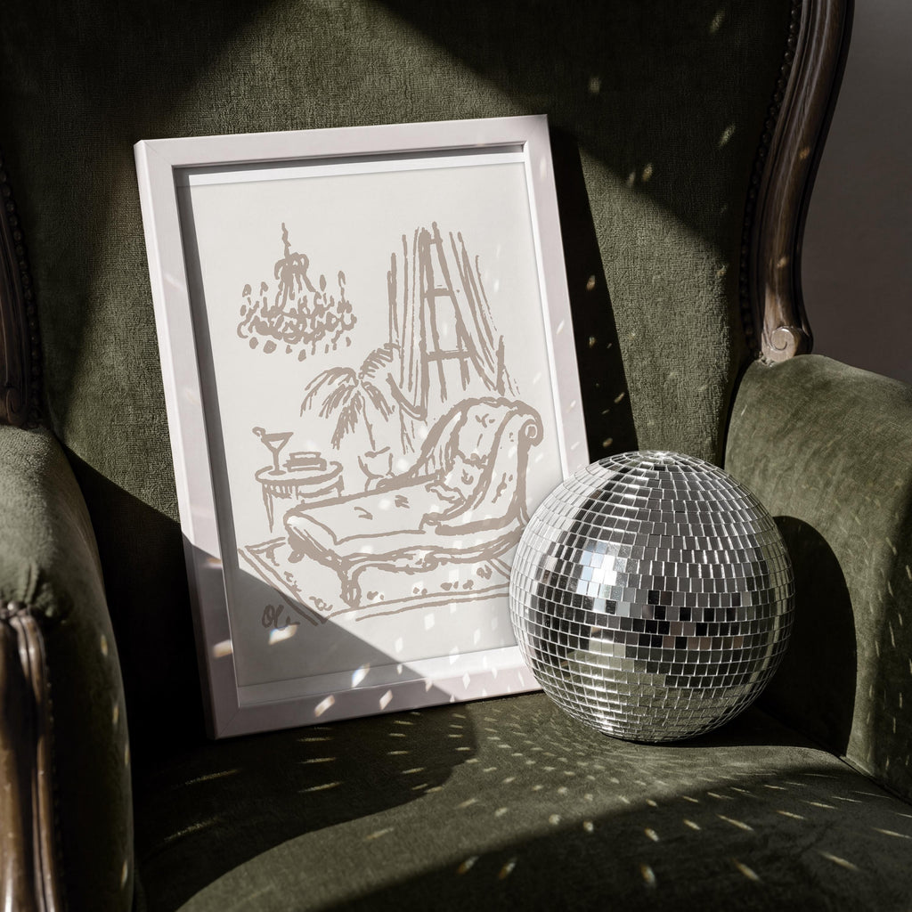 Fainting Couch Art Print, preview 2